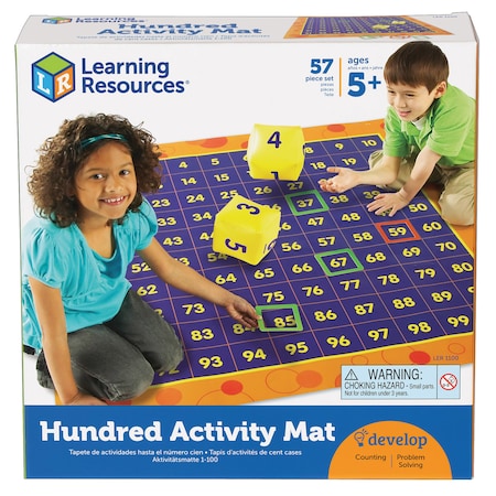 Learning Resources Hip Hoppin' Hundred Mat 1100